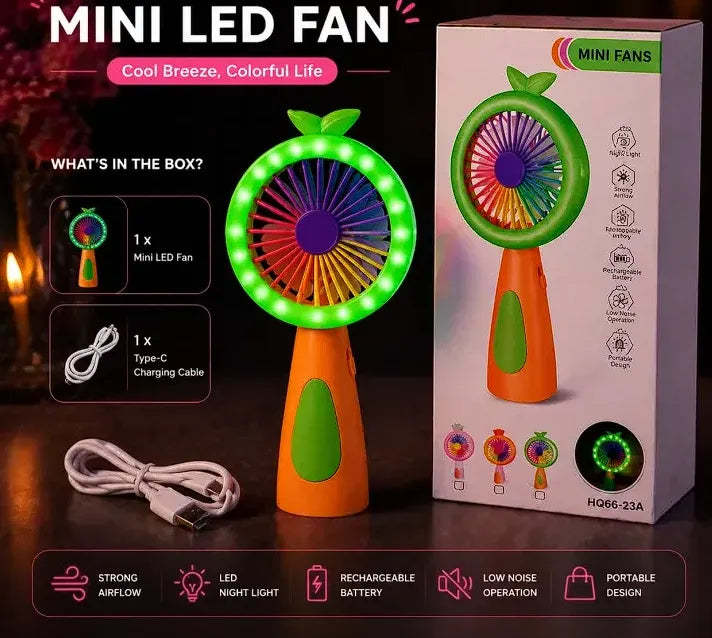 Mini Portable Lighting Fan