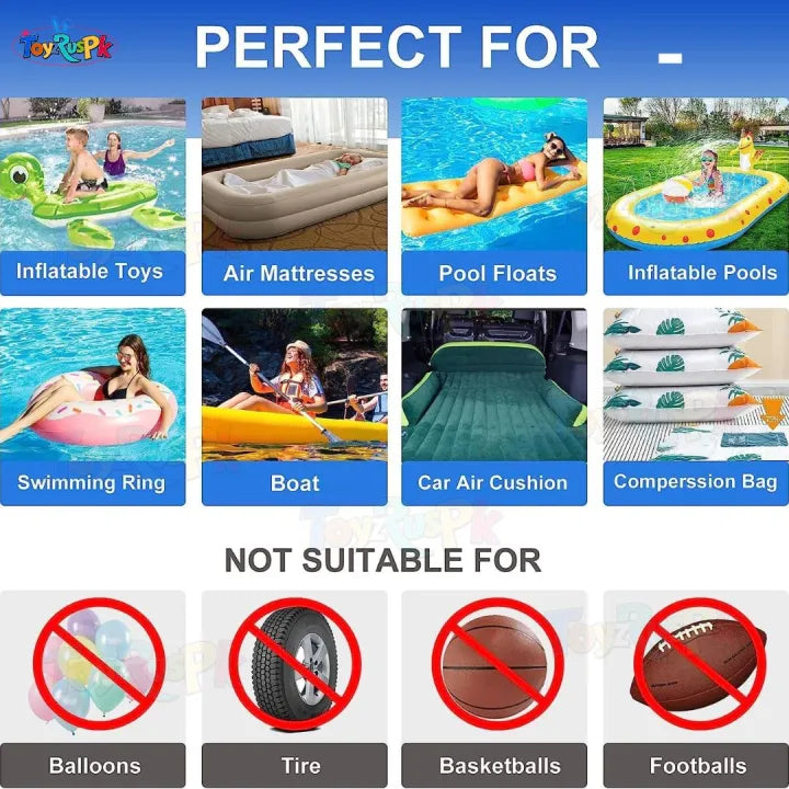 Electric Air Pump For Swimming Pools & Inflatables Products | Electric Pump for Inflatables